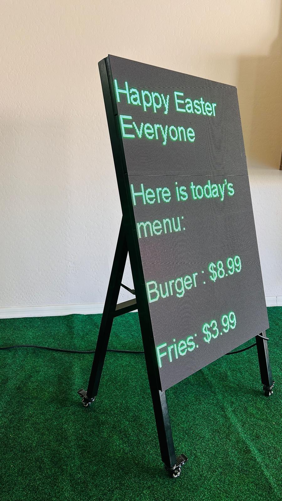 Outdoor LED display for events and roadside advertising