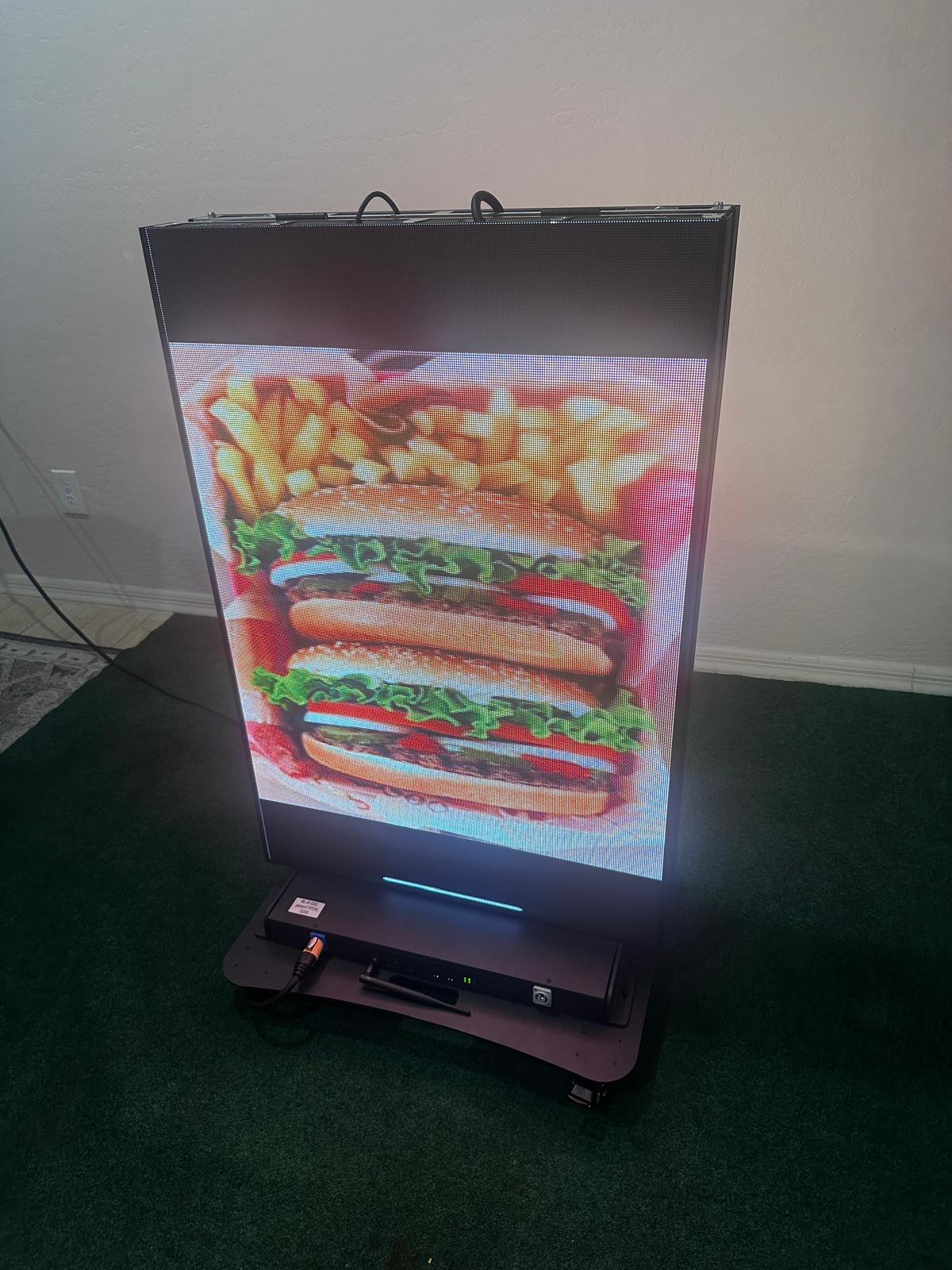 Foldable LED display panel for events and promotions