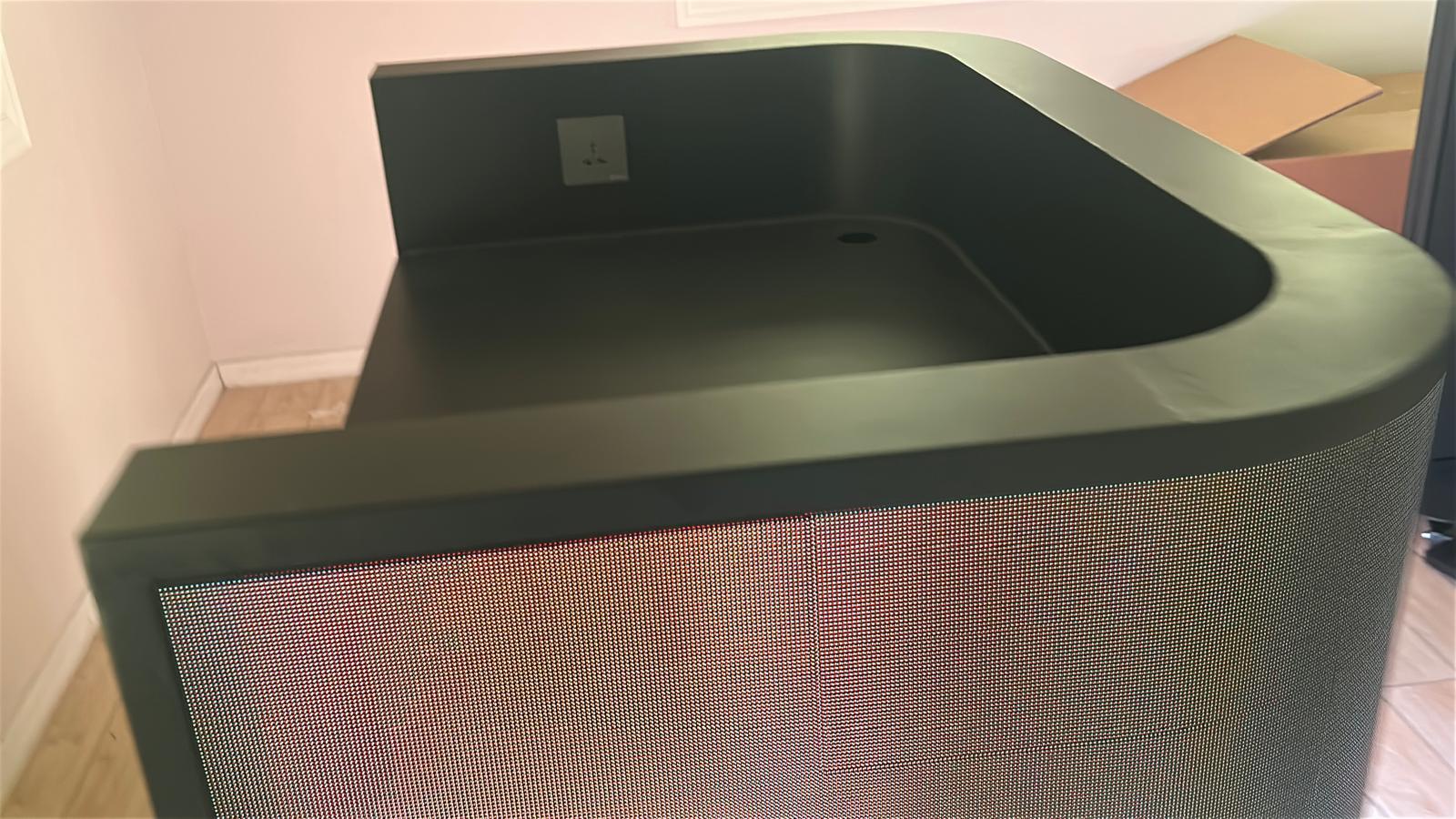 Professional DJ LED booth with integrated LED display panels