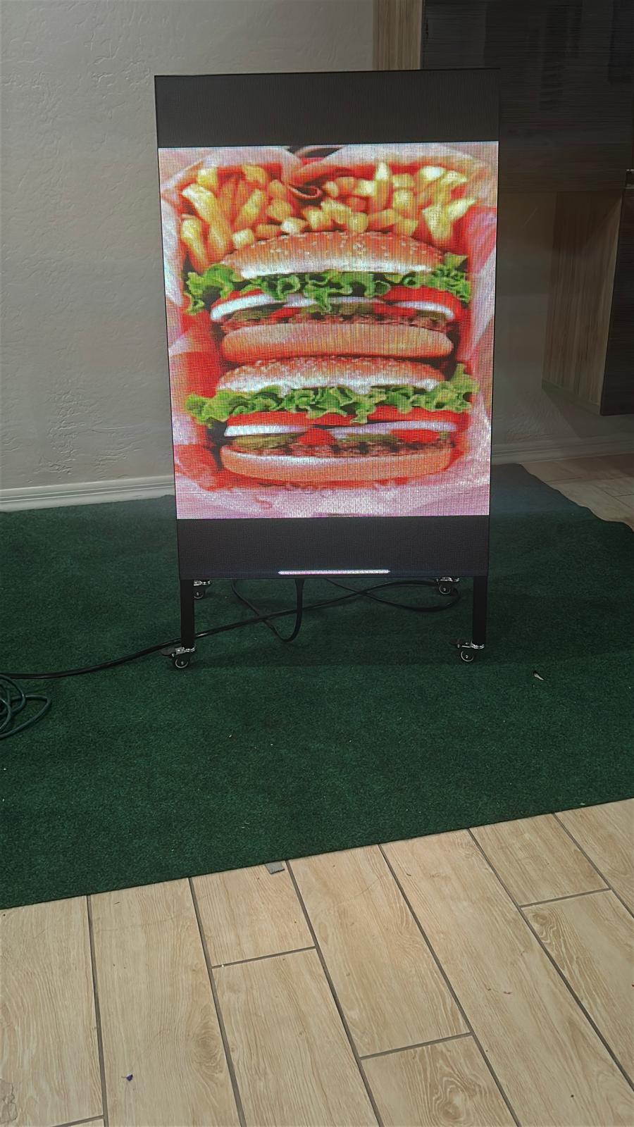 Indoor LED display installed view